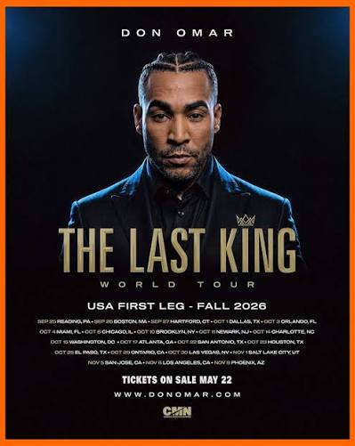 Don Omar 2026 & 2027 live concert poster